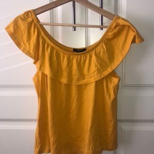 yellow forever 21 off the shoulder top